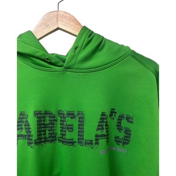 Cabela’s Hoodie Men 2XL Green Pullover Sweatshirt Outdoor Hunting Casual Cotton - Picture 5 of 11